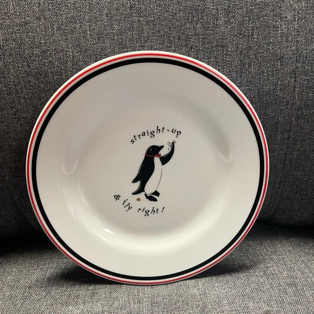 Restoration Hardware Penguin Themed Plates Set
